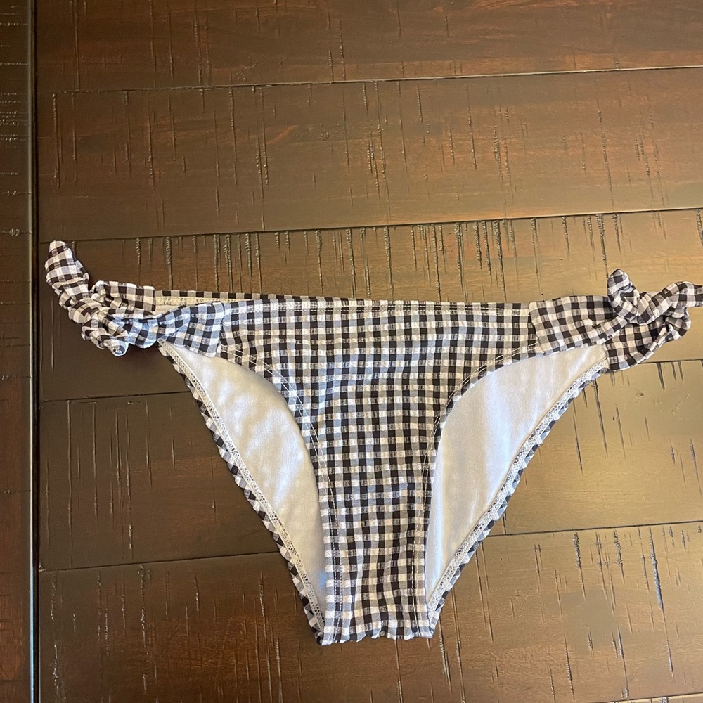 Target gingham bikini bottoms (size xsmall)